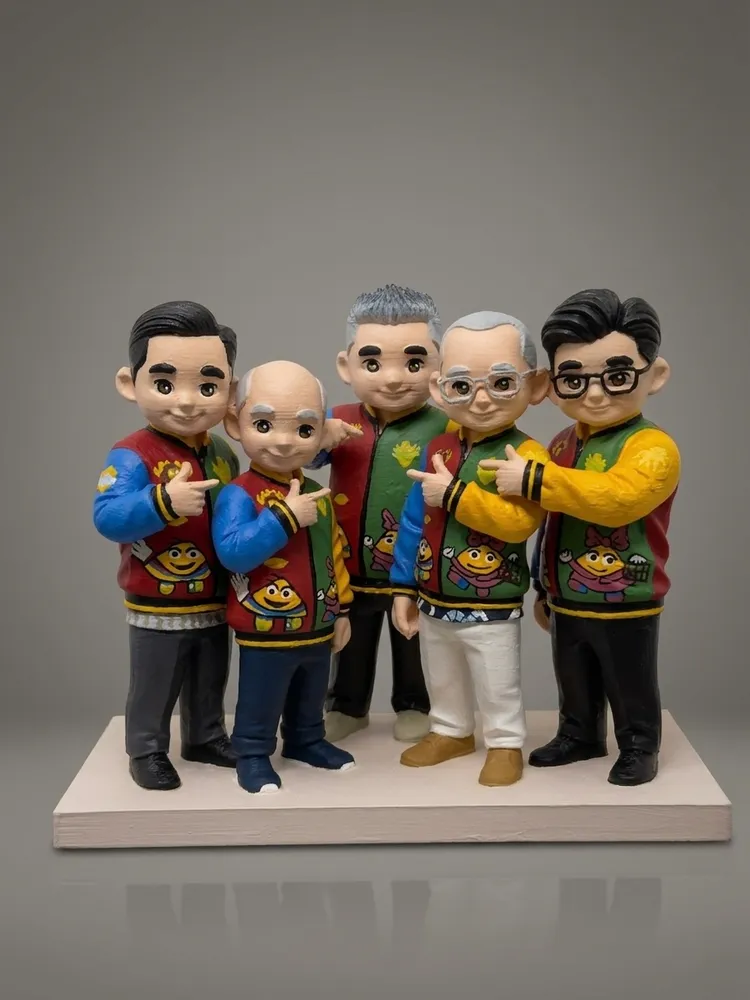 Figur 3D — 5 People + Detailing